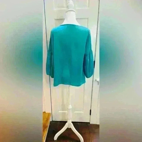 Talbots green blouse size LP. - Picture 4 of 8